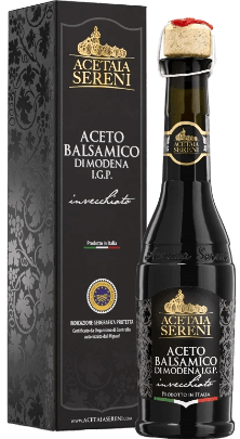 Aceto Balsamico di Modena IGP Invecchiato Etichetta Nera Acetaia Sereni