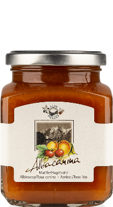 Albacanina Albicoccha e Rosa Canina Composta di Frutta Alpe Pragas 335g
