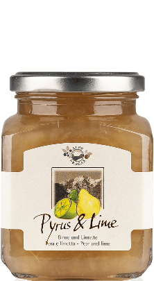Alpe Pragas Pyrus &amp; Lime Fruchtaufstrich Birne und Limette 335g