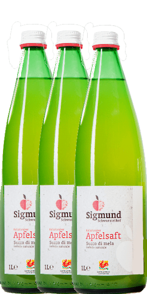 Apfelsaft Sigmund 3x1L naturtrüb Direktsaft