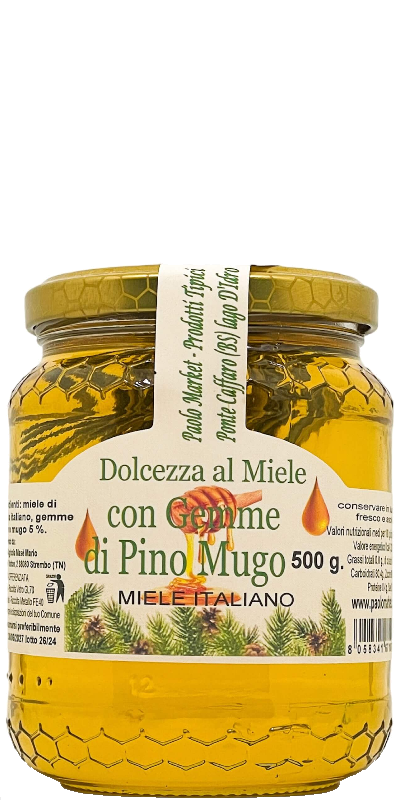Dolcezza al miele con gemme di pino mugo Mario Mase' Fra'