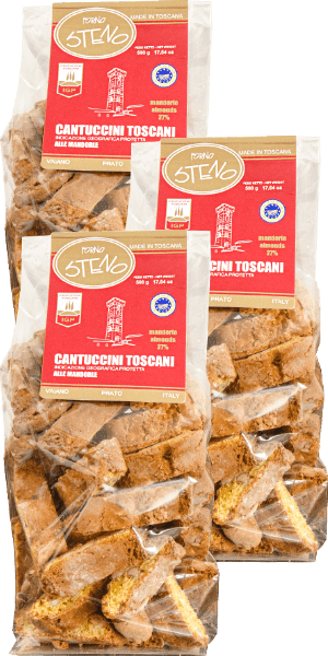 Forno Steno Cantuccini Toscani Made in Toscana 3x500g