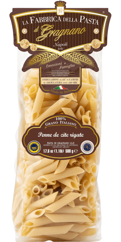 La Fabbrica della Pasta Pasta di Gragnano IGP è Penne "de zite" Rigate 500g