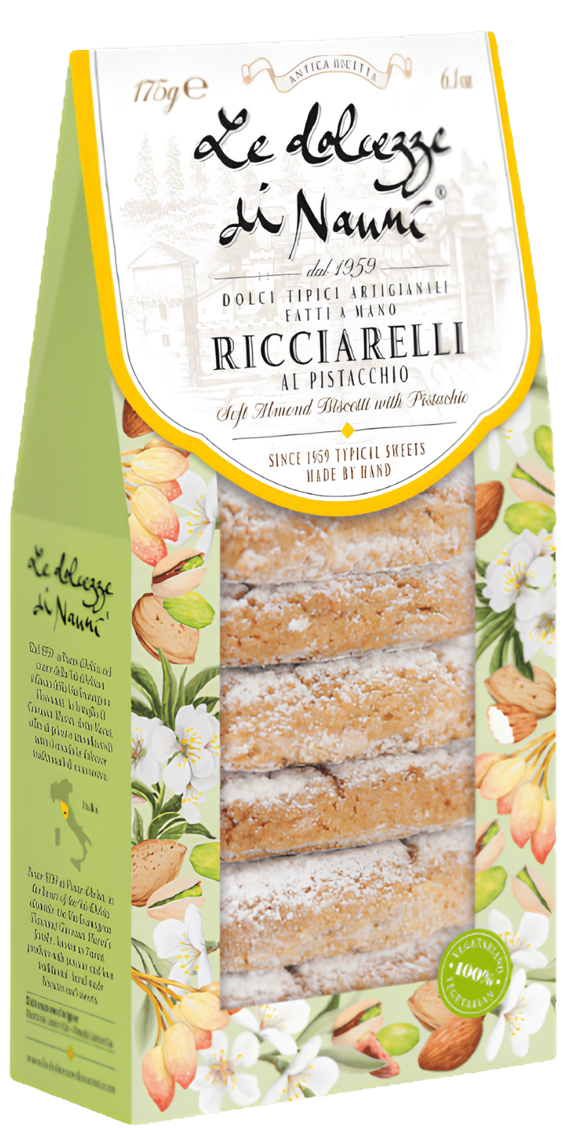 Le Dolcezze di Nanni Ricciarelli al Pistacchio 175g
