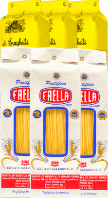 Martelli Kultpasta Set 3x Faella Spaghettoni 1kg + 3x Spaghetti 1kg