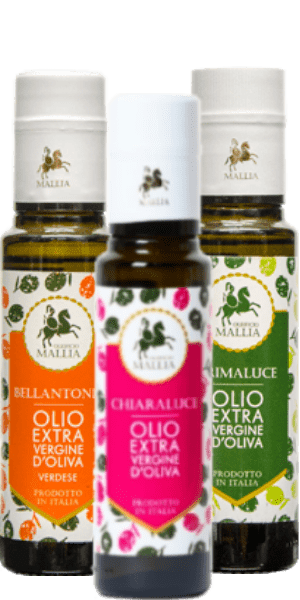 Oleificio Mallia Olio Extra Vergine di Oliva 3er Set germischt 3x 100ml