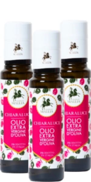 Oleificio Mallia Olio Extra Vergine di Oliva Chiaraluce 3x 100ml