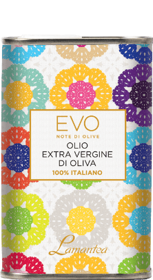 Olio Extra Vergine di Oliva Fruttato Medio Motiv Uncinetto Lamantea Kanister 500ml
