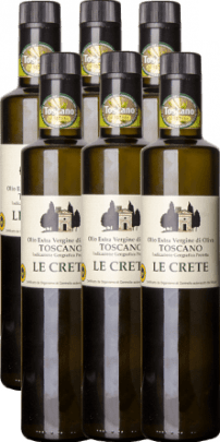 Olio Extra Vergine Toscano Le Crete 6x 750ml