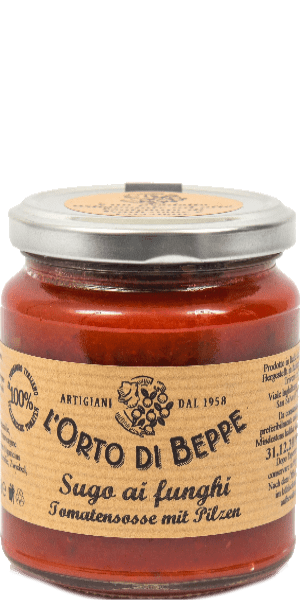 Ortodi Beppe Sugo ai Funghi mit Pilzen