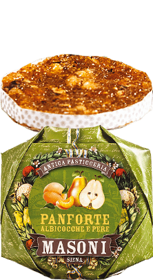 Panforte Albicocche e Pere Aprikosen und Birnen Masoni 250g