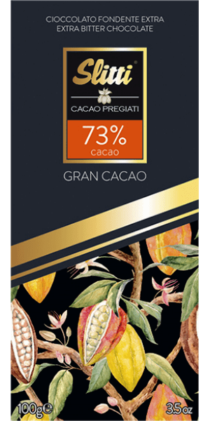 Slitti Gran Cacao 73% Kakao Edelbitter Schokoladentafel