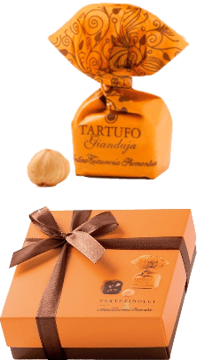 Tartufi Gianduja Geschenkpackung Antica Torroneria Piemontese