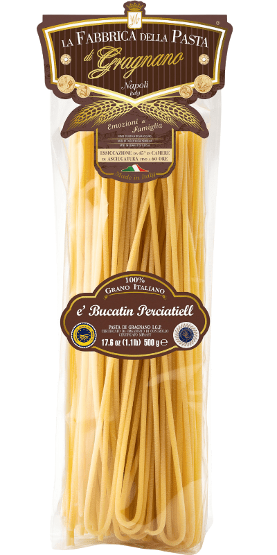 e'bucatini e perciatiell IGP La Fabbrica della Pasta Pasta di Gragnano