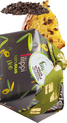 Panettone Dolce di Natale 100% Olio EVO con Cioccolato Filippi 1kg