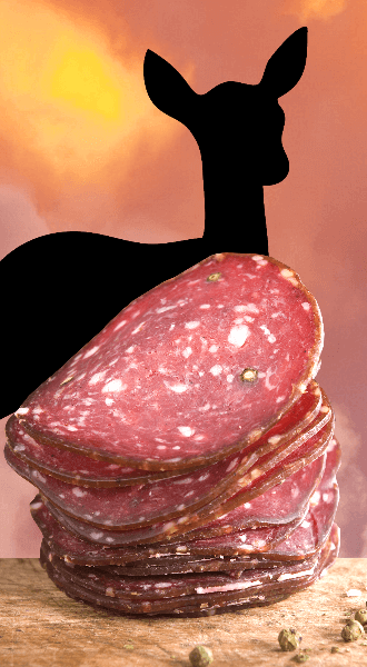 Südtiroler Rehsalami - Metzgerei Rinner - 1 Stück ca. 200g - vak.