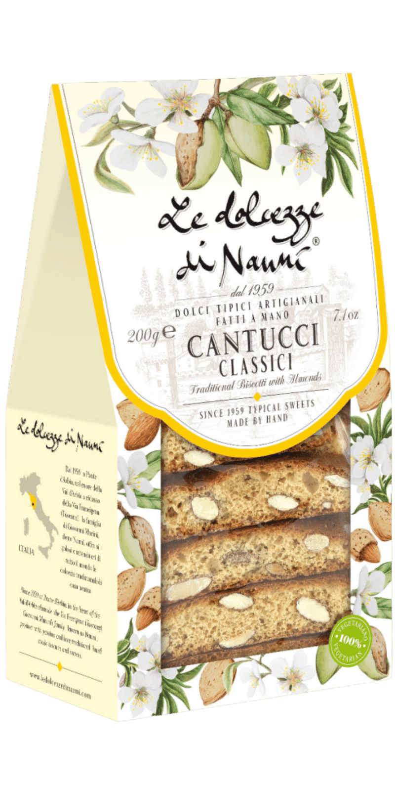 Cantucci Lunghi Classici 200g - Le Dolcezze di Nanni