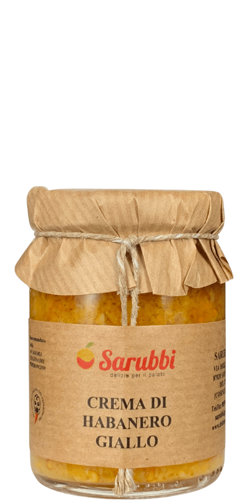 Crema di Habanero Giallo 90g - Sarubbi Delizie per il palato