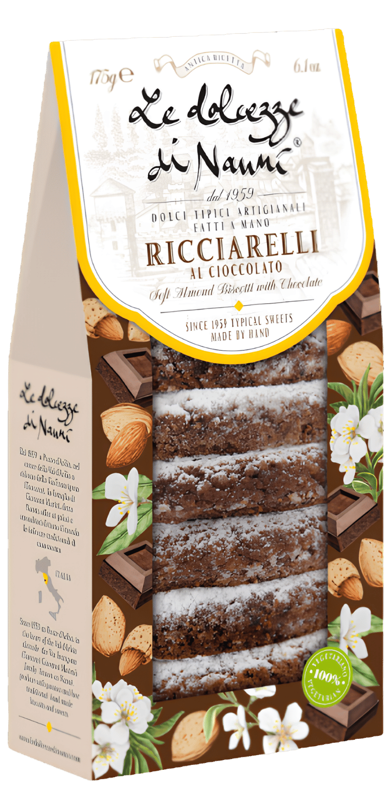 Ricciarelli al Cioccolato 175g - Le Dolcezze di Nanni