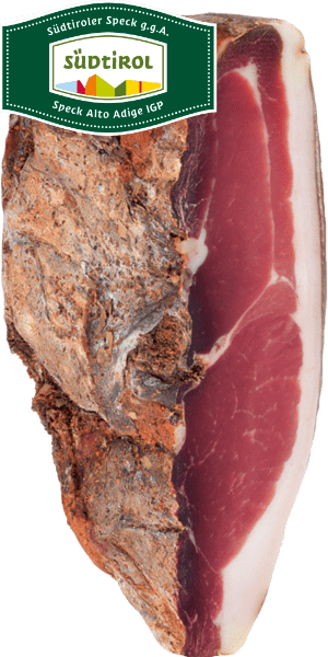Original Südtiroler Speck - Südtiroler Schinkenspeck Metzgerei Meranese Halbe Hamme 1950g