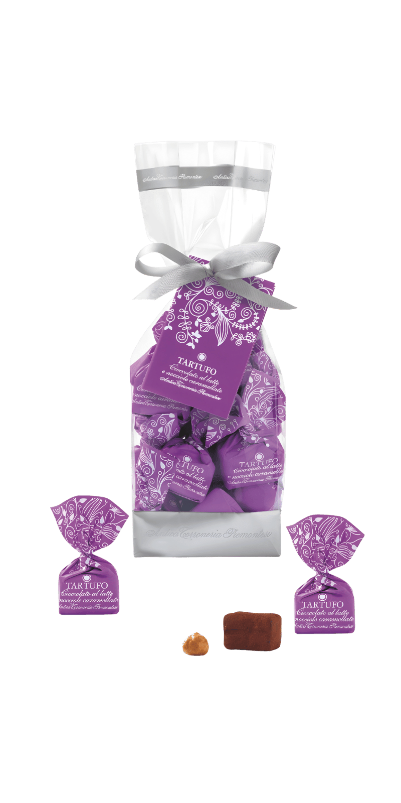 Tartufi Milchschokolade und karam. Haselnüsse 200g - Antica Torroneria Piemontese