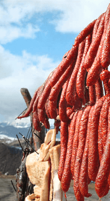 Südtiroler Kaminwurzen Metzgerei Rinner - 3 Stück circa 180g - vak.